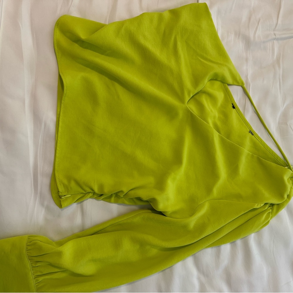 Zara Lime Green Blouse
